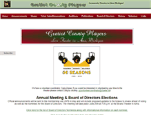 Tablet Screenshot of gratiotcountyplayers.com